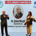 Şaban Mergül’e “2. Yüzyıl Cumhuriyet ödülü”